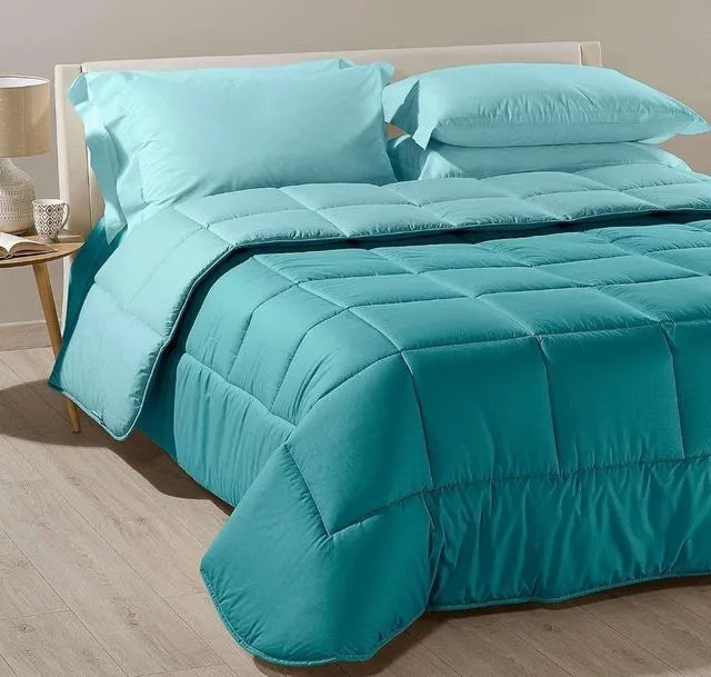 Colcha de algodón bicolor para cama - Caleffi