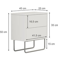 Vicco mueble de baño "Calvin", White, 45 x 50 cm