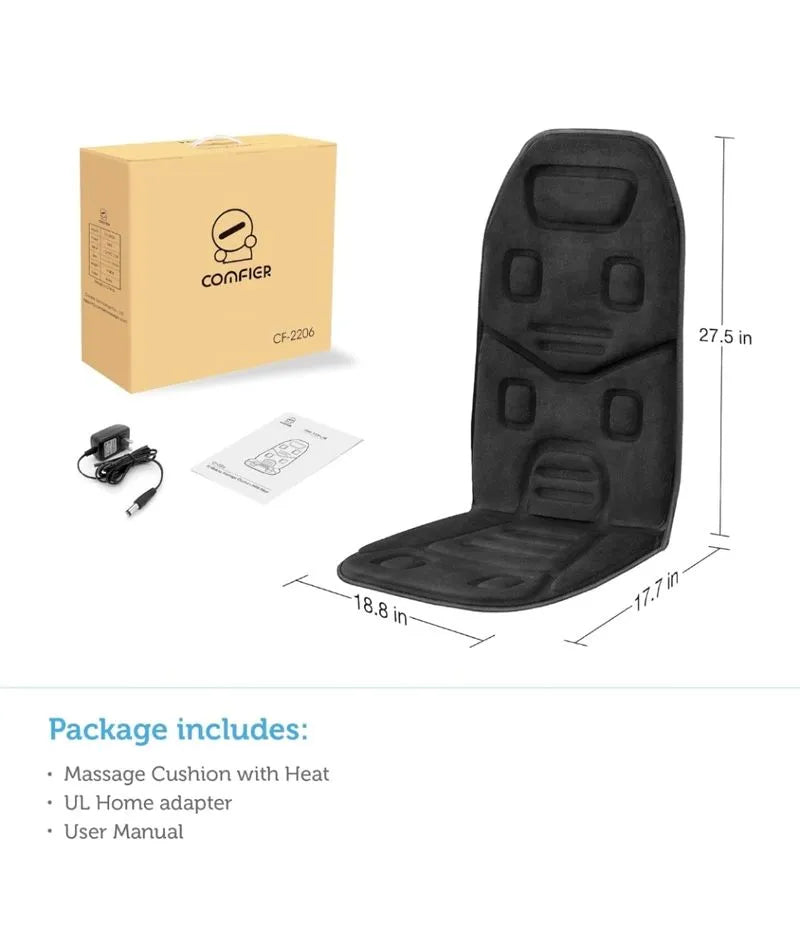 Cojín de asiento de masaje con calor - Comfier