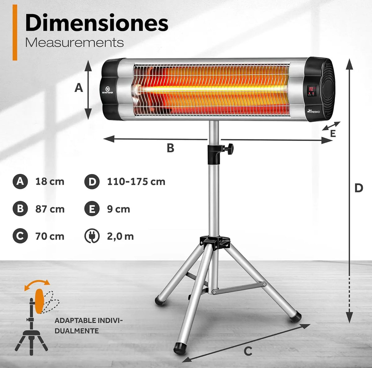Calefactor infrarrojos Tresko