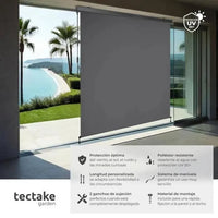 Estor vertical gris claro para exterior