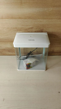 Acuario de Cristal con Cubierta y Luces LED