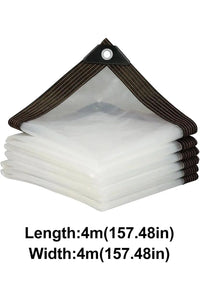Lona Impermeable Transparente De 4m x 4m con Ojales