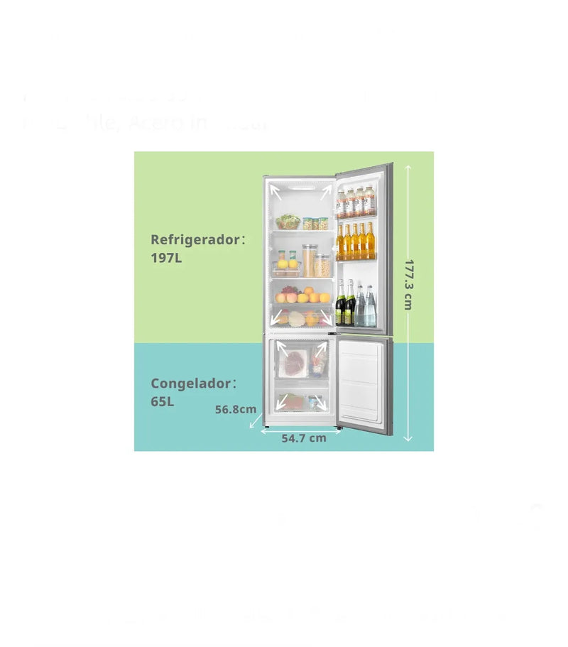 Frigorífico combinado, 262L