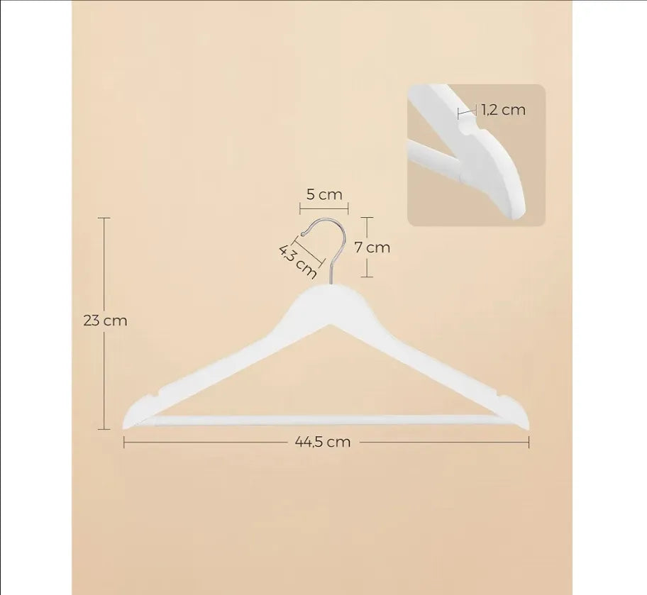 Percha de Madera Maciza