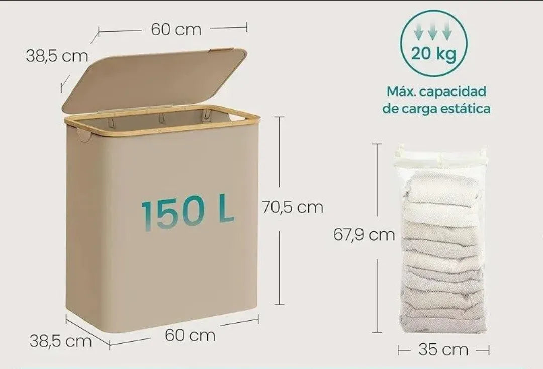 Cesto de Ropa Sucia con Tapa