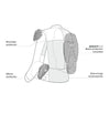 Chaqueta de moto mujer con protector - Shima