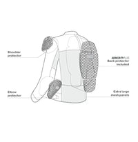 Chaqueta de moto mujer con protector - Shima