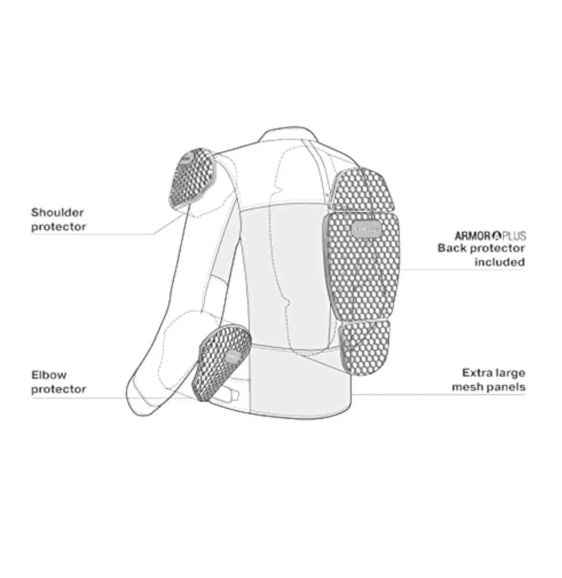 Chaqueta de moto mujer con protector - Shima