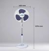 Ventilador de pie blanco