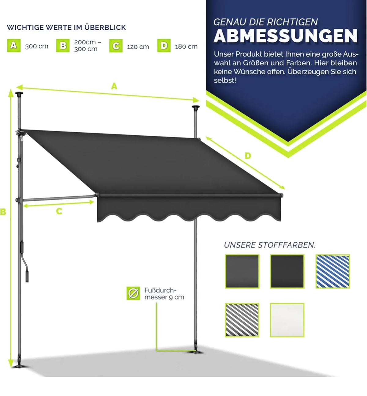 Toldo Manual portátil - tillvex