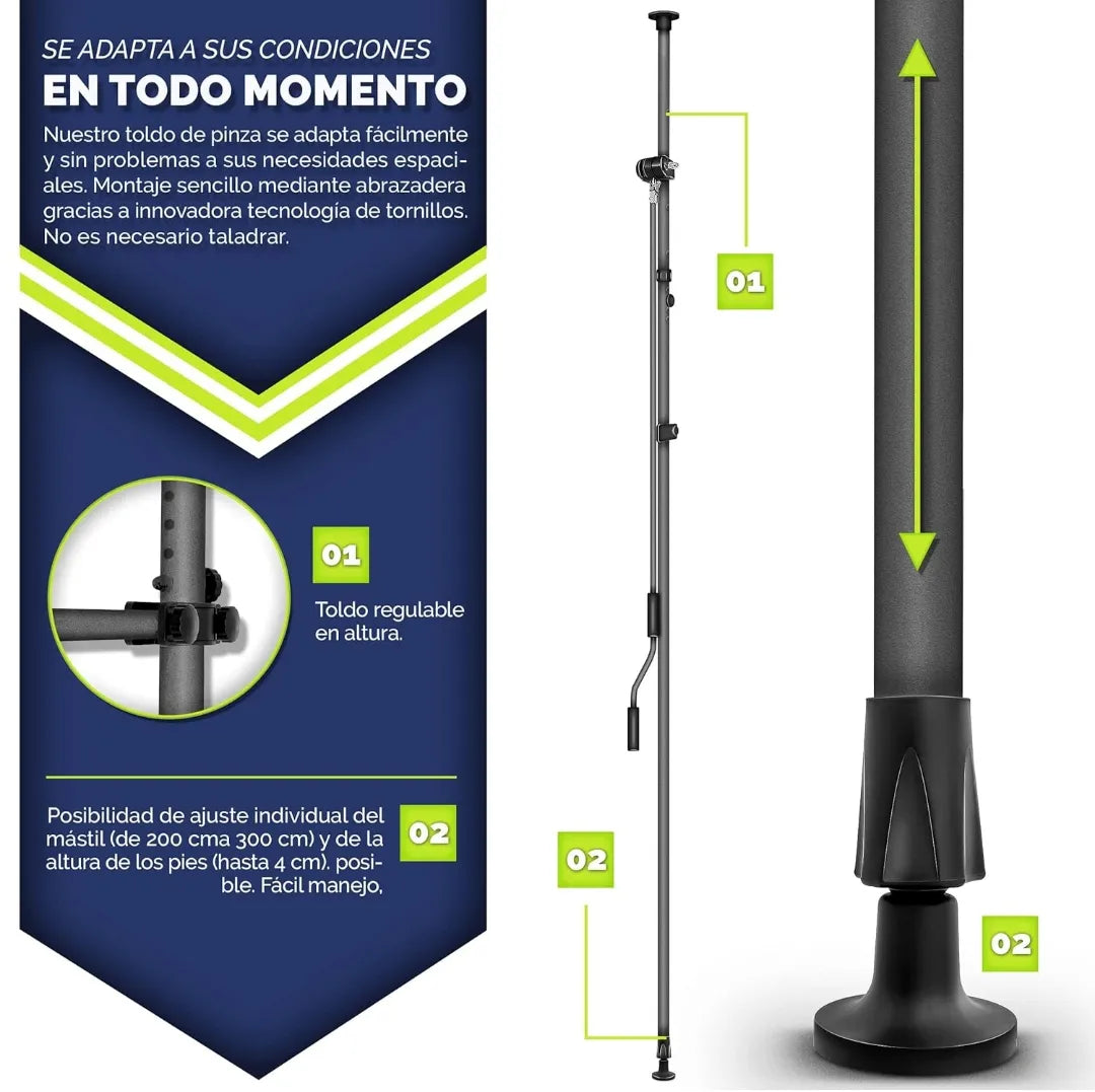 Toldo Manual portátil - tillvex