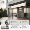 Toldo plegable para balcón 350x180