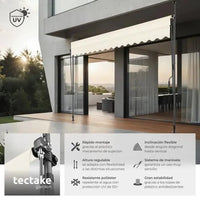 Toldo plegable para balcón 350x180