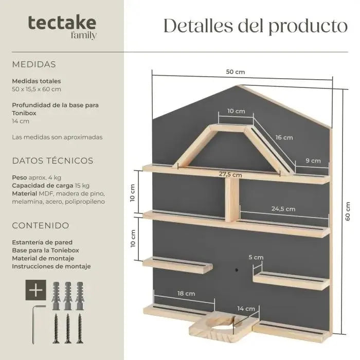 Estantería de pared