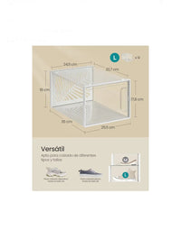 Cajas para Zapatos Transparentes, 12 Cajas