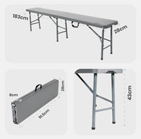 Juego 2 bancos plegable para mesa - Tillvex