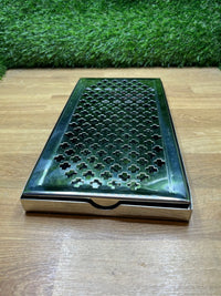 Bandeja de goteo rectangular de acero inoxidable