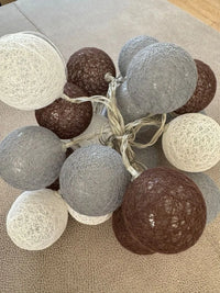 Bolas de algodón luces