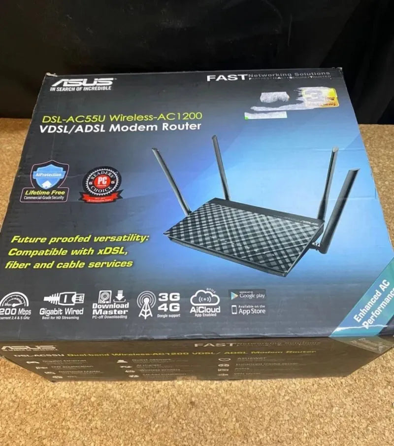 Modem Router inalámbrico ASUS DSL-AC55U