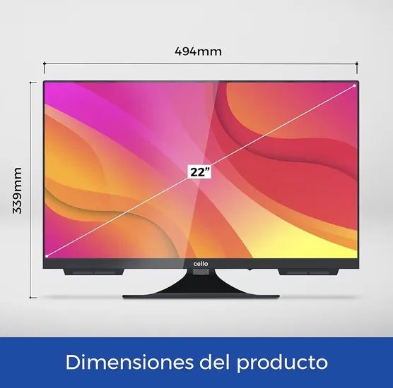 Televisión Smart TV Cello 22 pulgadas