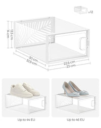 Cajas para Zapatos Transparentes SONGMICS