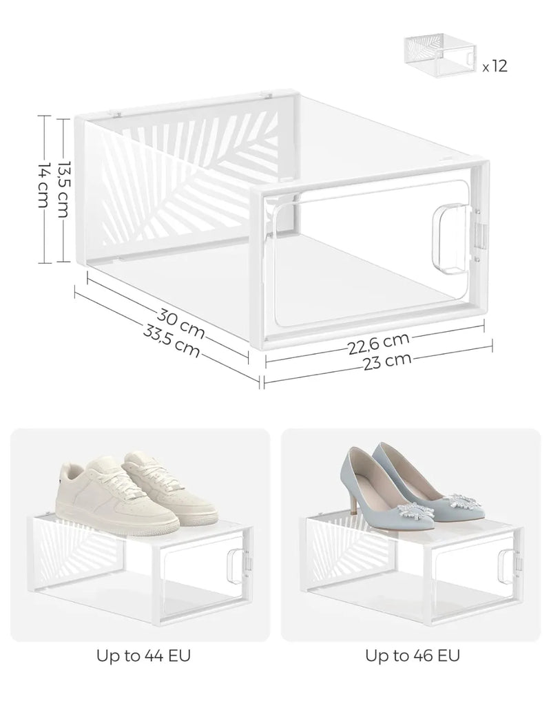 Cajas para Zapatos Transparentes SONGMICS