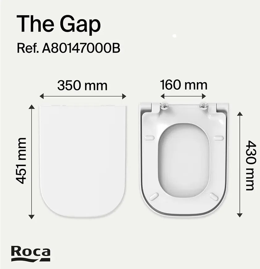 Tapa y asiento de baño Roca