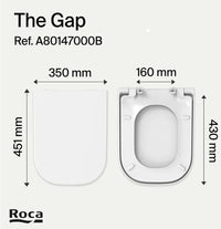 Tapa y asiento de baño Roca