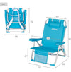 Silla plegable de playa con cojín - Aktive