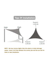Toldo Vela de Sombra Triangular Impermeable