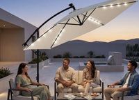 Parasol con luces led