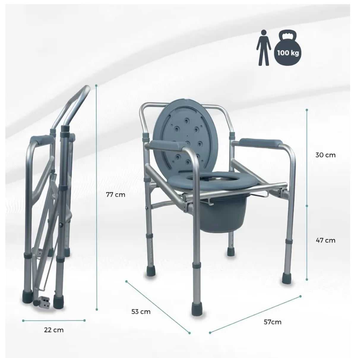 Silla con WC Mobiclinic