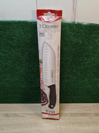 Cuchillo Santoku alveolado 3Claveles Evo