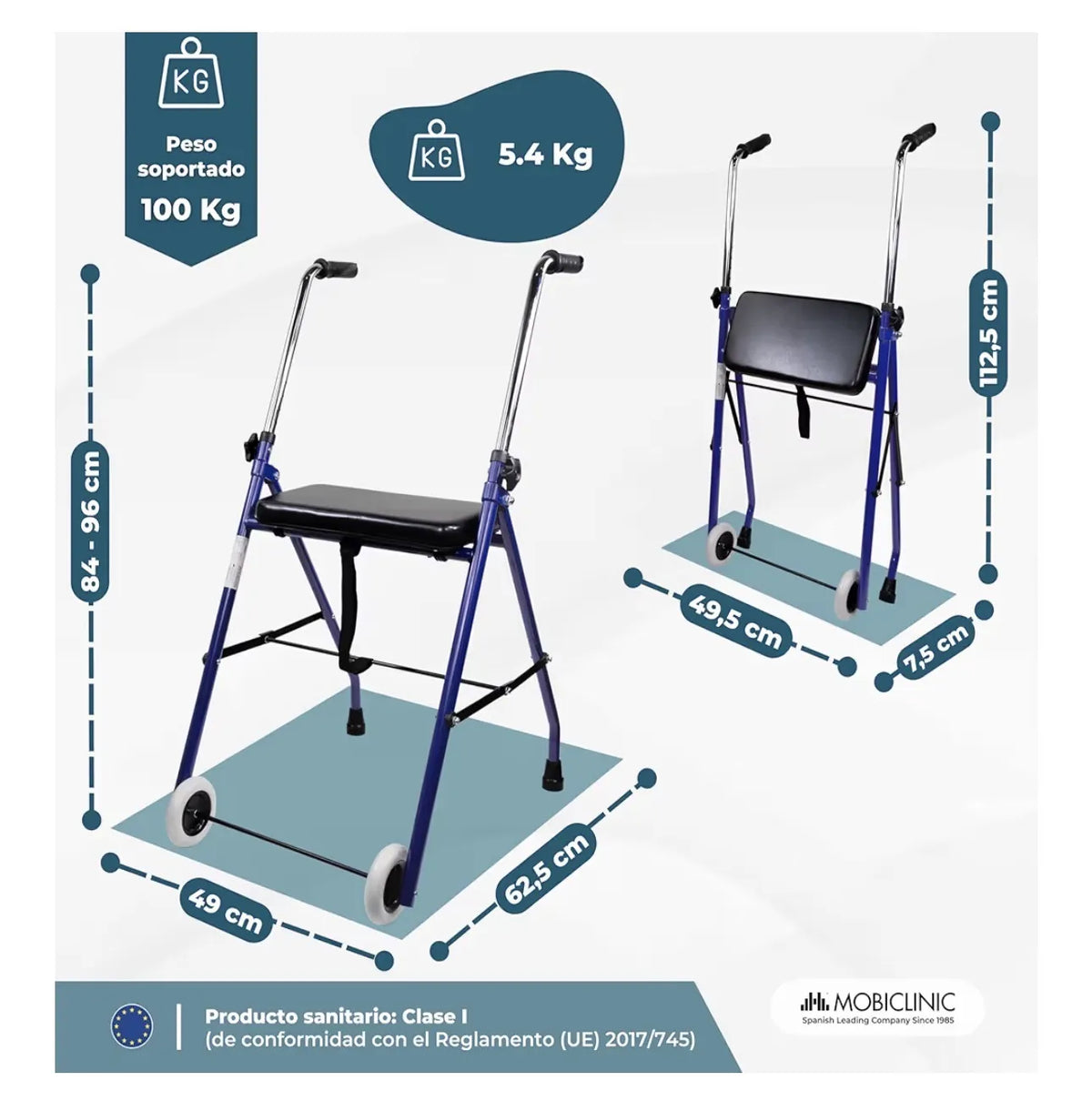 Andador plegable - Mobiclinic