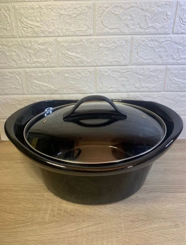 Olla de inducción con tapa de cristal