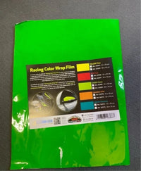 Hoja Adhesiva Película Verde Fluorescente
