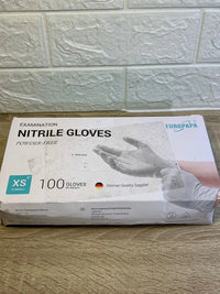 100 Guantes Blancos De Nitrilo XS