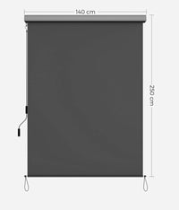 Toldo lateral para patio y balcón - Songmics