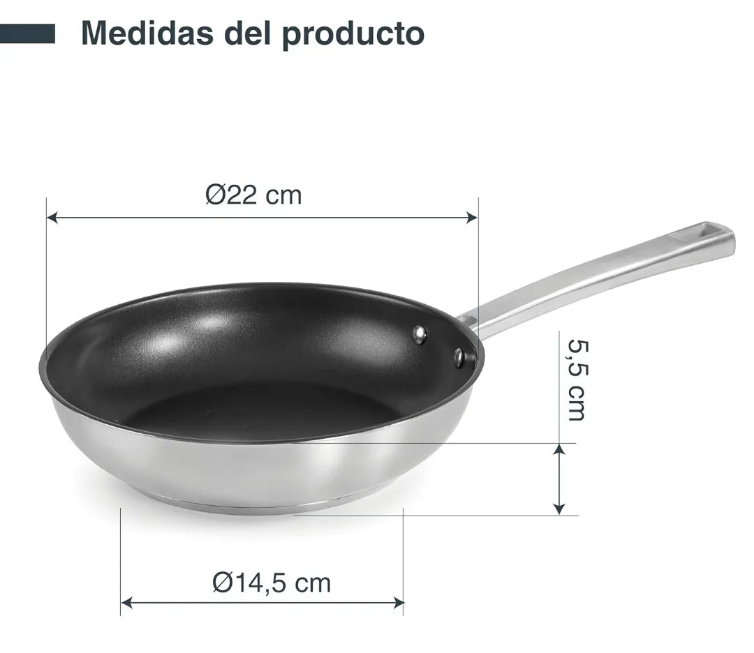 Sartén Foodie con Antiadherente - LACOR