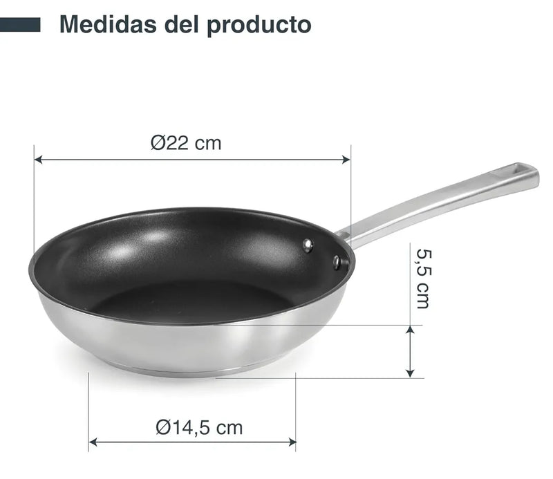 Sartén Foodie con Antiadherente - LACOR