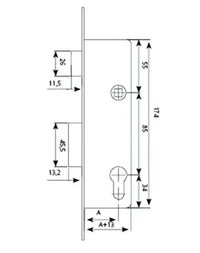 Cerradura Monopunto De Palanca Tesa Assa Abloy