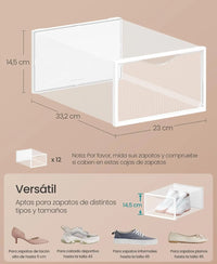 Cajas para zapatos de plástico