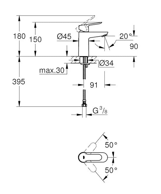 Grifo de baño Grohe