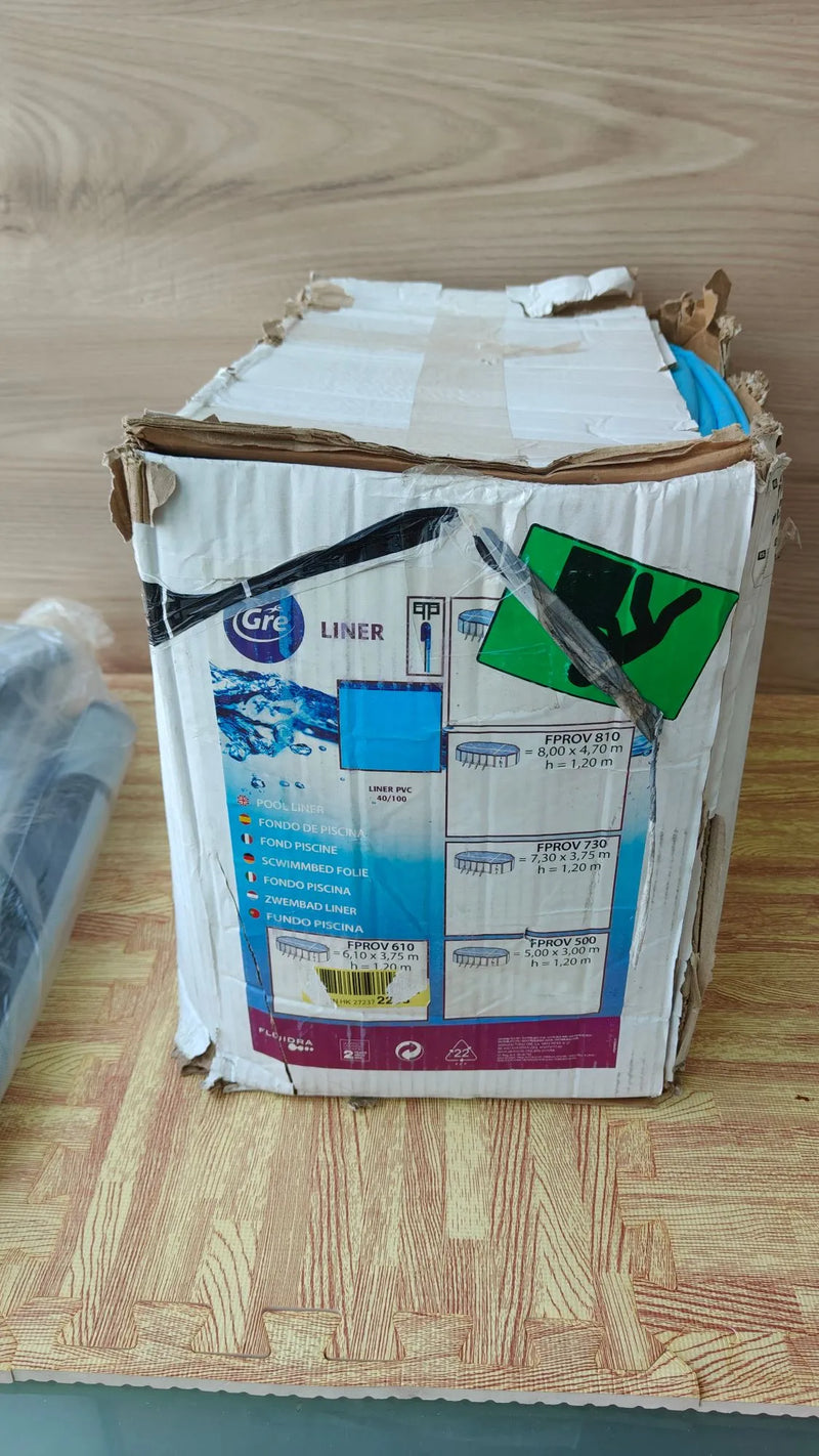 Liner para piscina ovalada 6,10m x 3,75m x 1,20m FPROV610