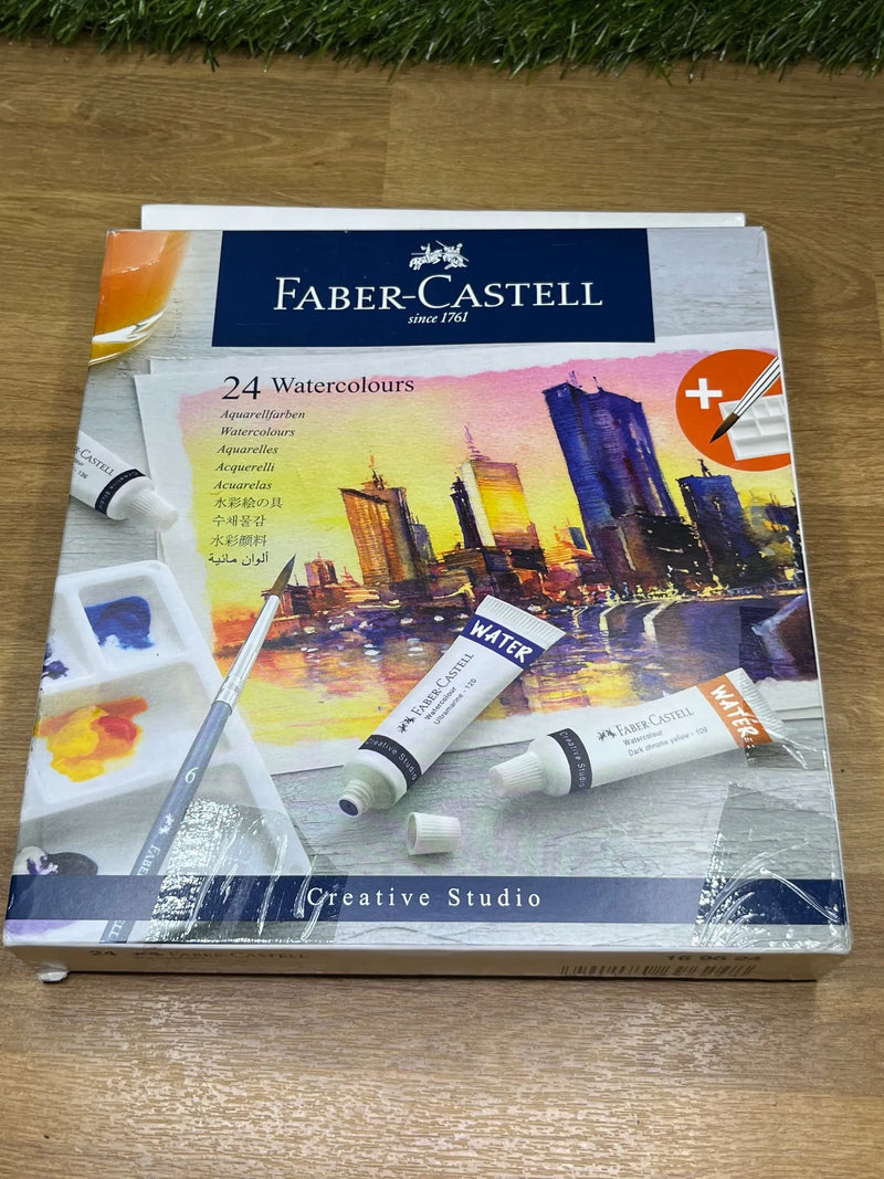Estuche con 24 Tubos Acuarela Faber-Castell