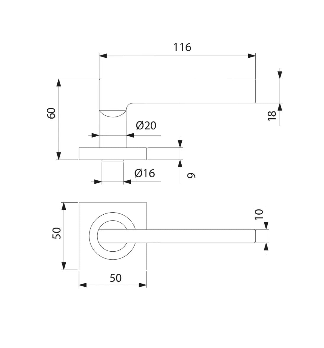 Manetas para puertas