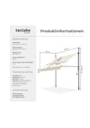 Toldo tectake® con manivela, de fácil instalación, para balcón, 200cm
