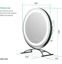 Espejo de tocador con luz led - Emke
