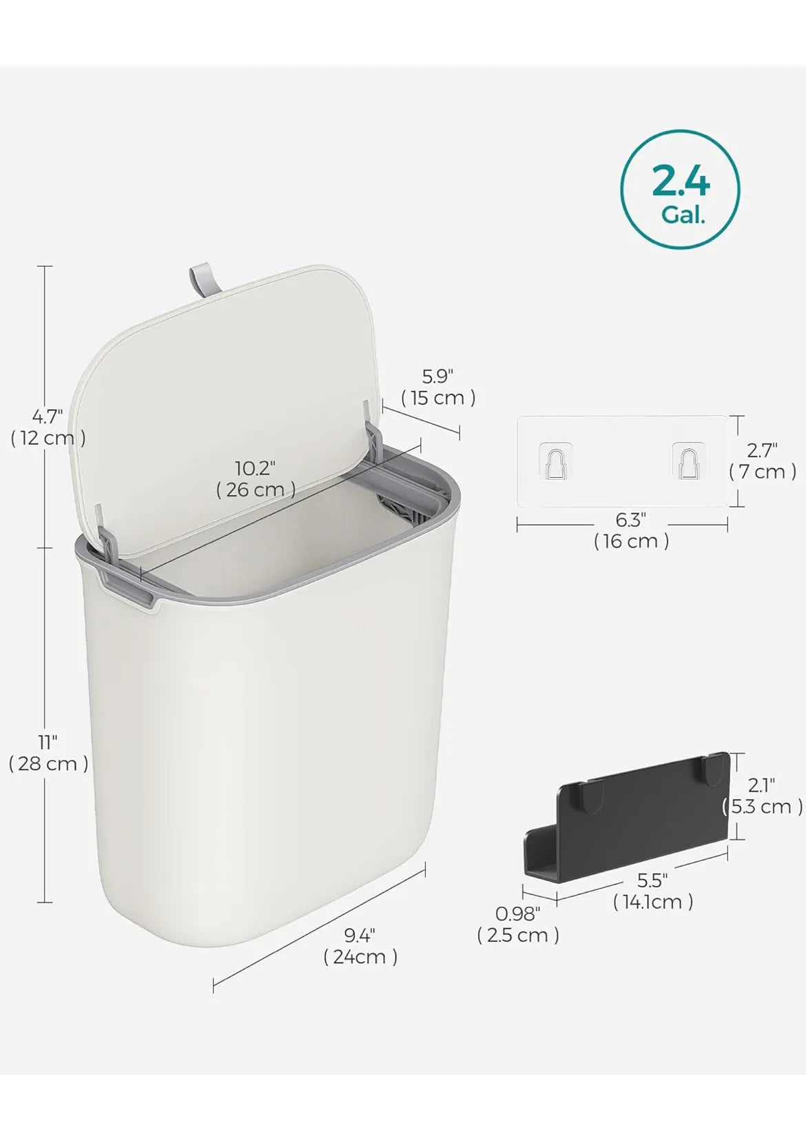Cubo de basura colgante